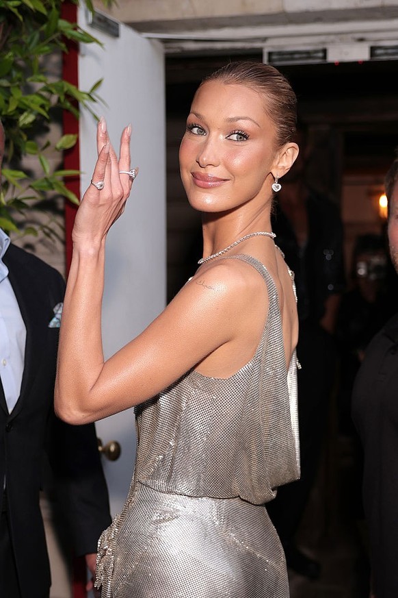 LONDON, ENGLAND - MAY 16: Bella Hadid launches her fragrance &#039;Orabella&#039; in the UK with a party at Sessions Arts Club on May 16, 2025 in London, England. (Photo by Ricky Vigil M/GC Images)