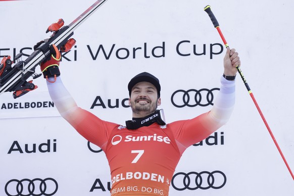 Loïc Meillard a terminé pour la première fois de la saison sur le podium en géant.