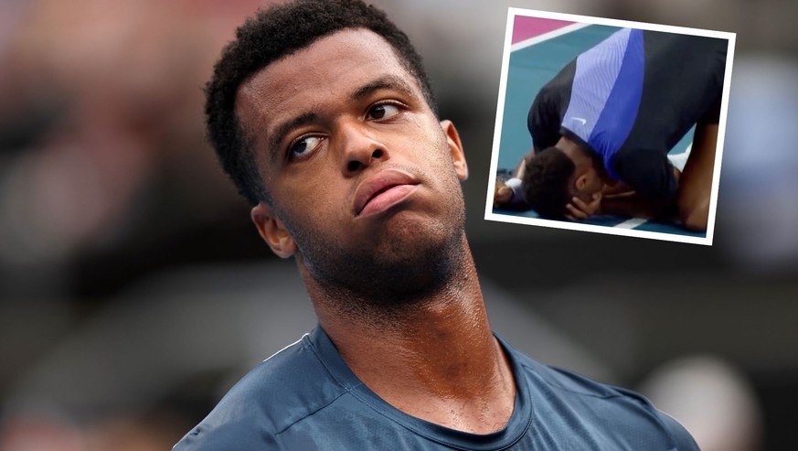 Une blessure invraisemblable l'oblige à abandonner le match