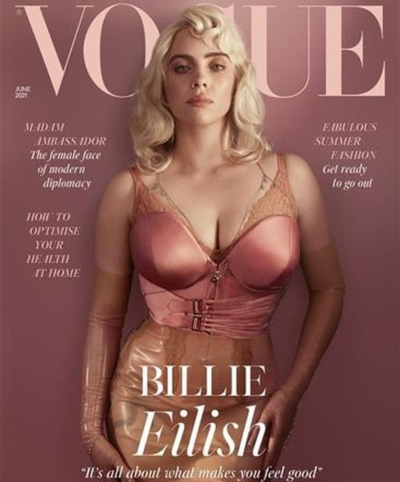 Billie Eilish a fait la Une de Vogue USA en janvier 2023.