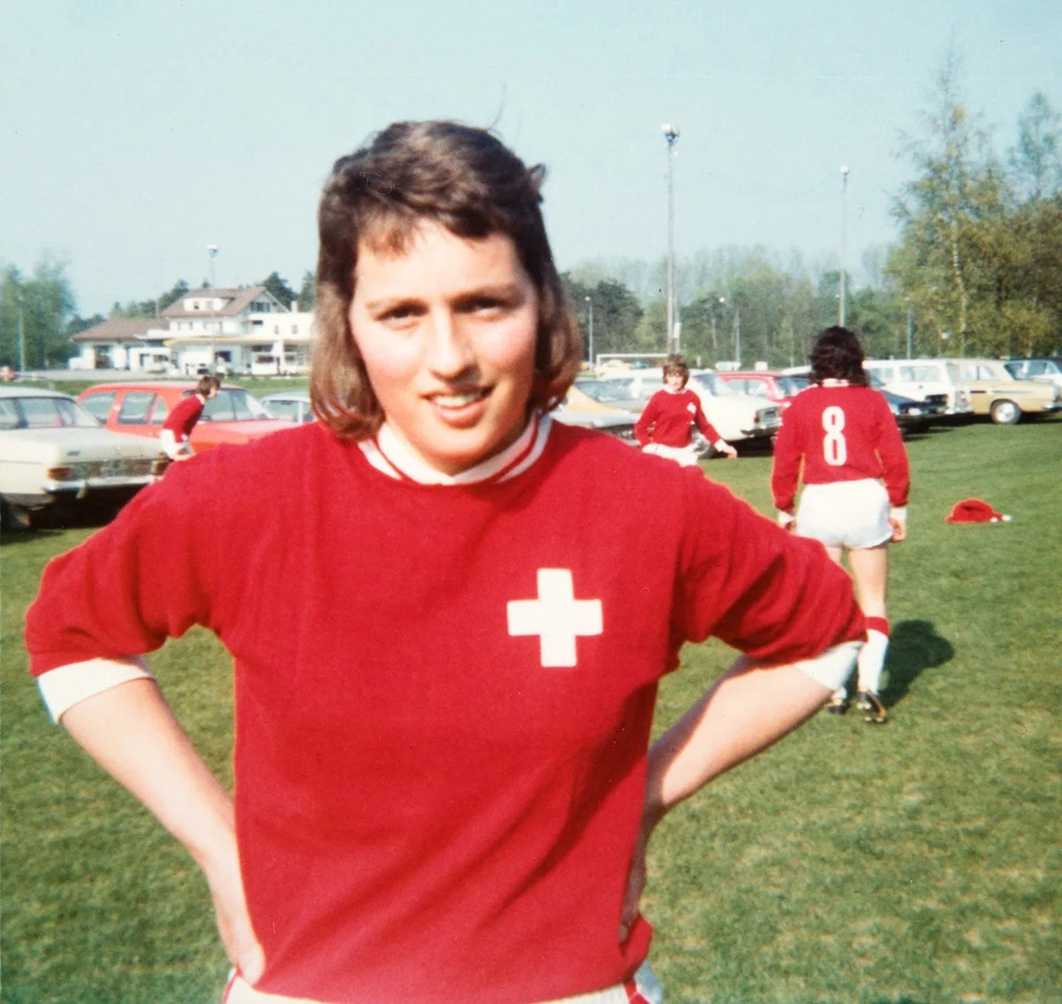 Les matchs de l’équipe de Suisse féminine de football, ici avec Helen Barmettler, ont longtemps été cantonnés en province.
