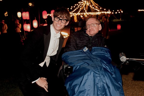 Eddie Redmayne and Stephen Hawking on the set of &#039;The Theory of Everything&#039; (2014) - It is a kind of religion for intelligent atheists.

https://www.reddit.com/r/whiterabbitdotone/comments/v ...