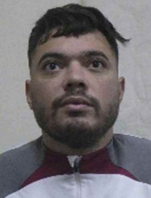 This picture provided by Interpol shows Mohamed Amra, a convict that escaped from prison on Tuesday. May 14, 2024. A massive manhunt is underway in France on Wednesday, May 15, 2024, for an armed gang ...