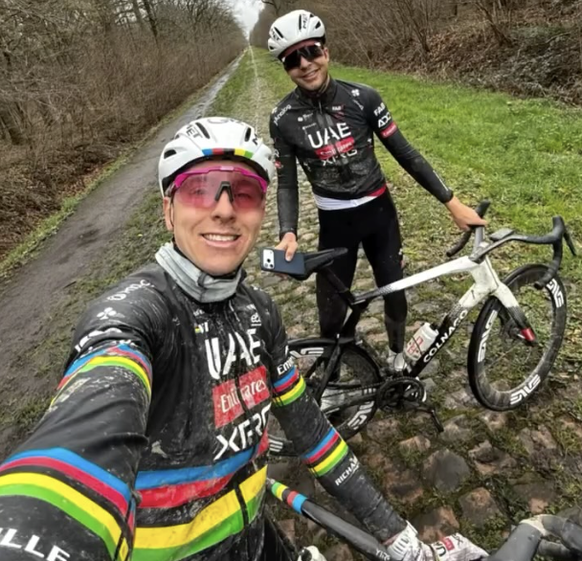 «Pogi» a été en repérage avec son coéquipier Florian Vermeersch.