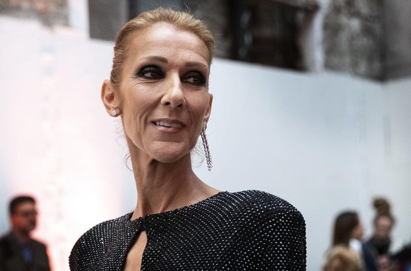 Céline Dion à la Fashion Week de Paris.