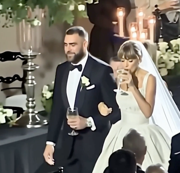 Aucune image du mariage du couple n'a encore fuité lundi matin - contrairement aux fausses images IA qui pullulent sur les réseaux sociaux.