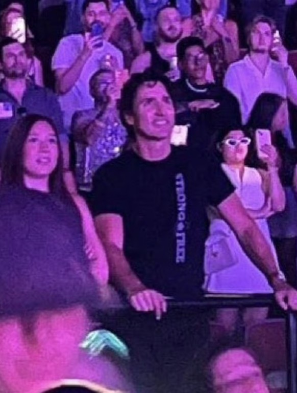 Justin Trudeau a assisté au concert de Katy Perry à Montréal, cet été.