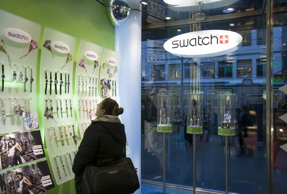 Un magasin Swatch dans la Bahnhofstrasse à Zurich.