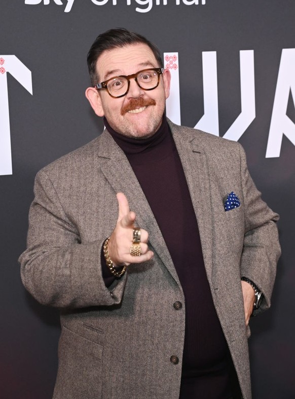 LONDON, ENGLAND - JANUARY 07: Nick Frost attends the UK Premiere of &quot;Get Away&quot; at the Picturehouse Central on January 7, 2025 in London, England. (Photo by Alan Chapman/Dave Benett/WireImage ...