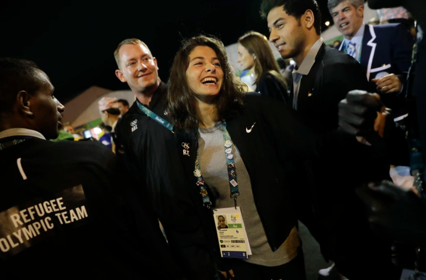 Yusra Mardini en 2016 aux Jeux olympiques de Rio.