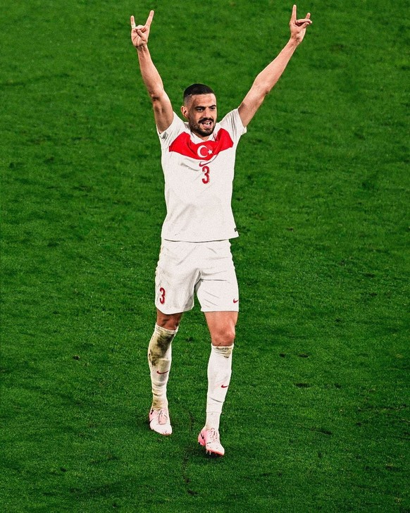 La célébration de Merih Demiral contre l&#039;Autriche