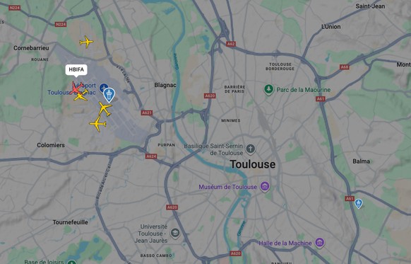 Swiss Flugzeug Überführung Airbus A350 Toulouse