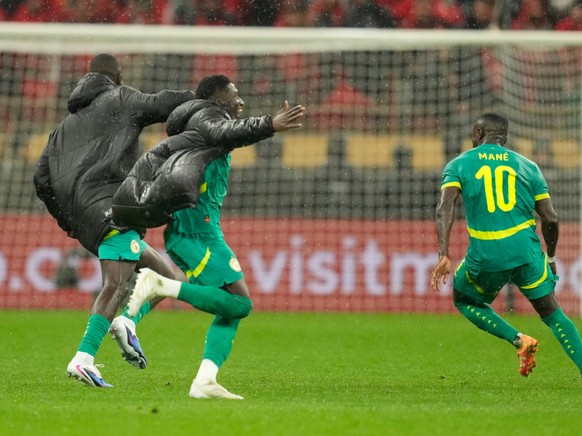 Scène de joie pour les Sénégalais en finale à Rabat