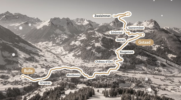 Le parcours du train des neiges