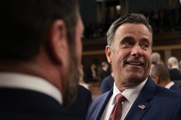 epa11941146 Central Intelligence Agency Director John Ratcliffe attends US President Donald Trump?s address to a joint session of the United States Congress at the US Capitol in Washington, DC, USA, o ...