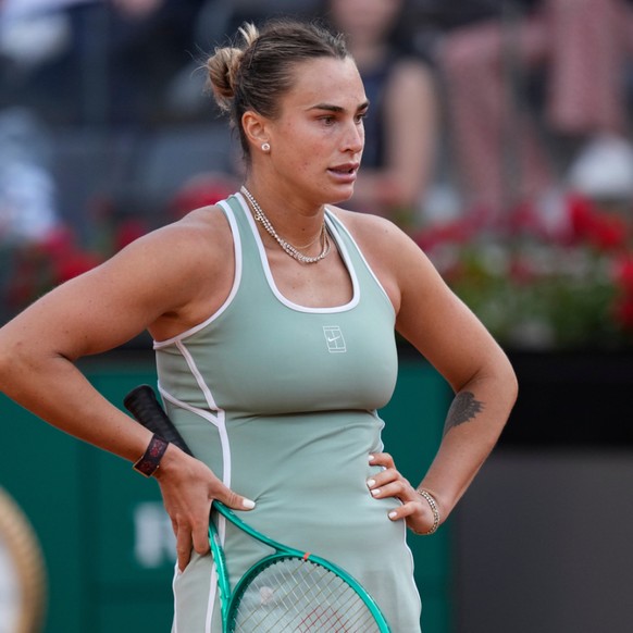 Aryna Sabalenka cale depuis le début de la saison de terre battue.