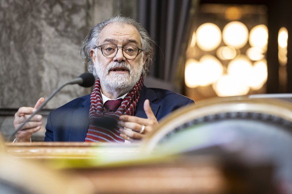 Carlo Sommaruga, SP-GE, aeussert seine Sorge wegen der hohen Mietkosten, an der Fruehjahrssession der Eidgenoessischen Raete, am Dienstag, 3. Maerz 2026 im Staenderat in Bern. (KEYSTONE/Alessandro del ...