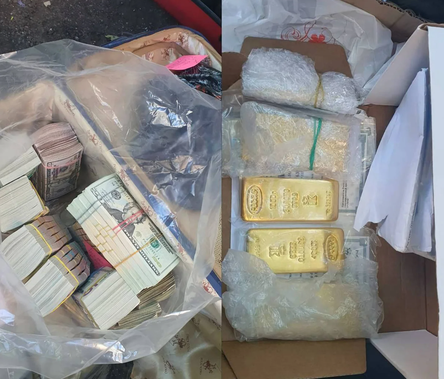 L&#039;argent et les lingots d&#039;or étaient dans le moindre recoin du manoir de Evgueni Prigojine.