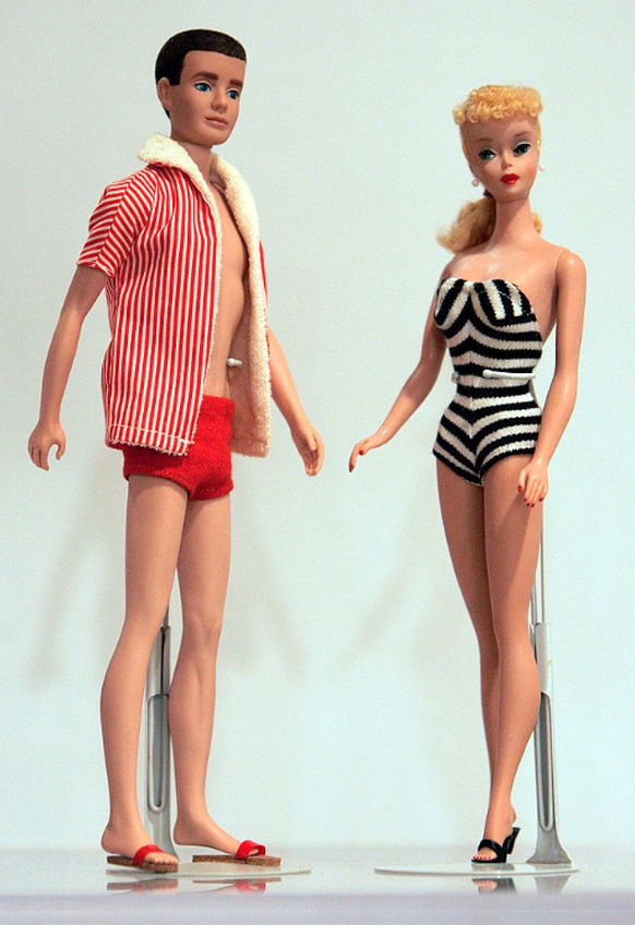 La première version de Ken et Barbie, en 1959.