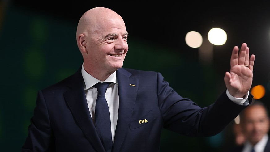 MONTERREY, MEXICO - JUNE 20: FIFA President Gianni Infantino arrives before the FIFA World Cup 2026 Group F match between Tunisia and Japan at Monterrey Stadium on June 20, 2026 in Monterrey, Mexico.  ...