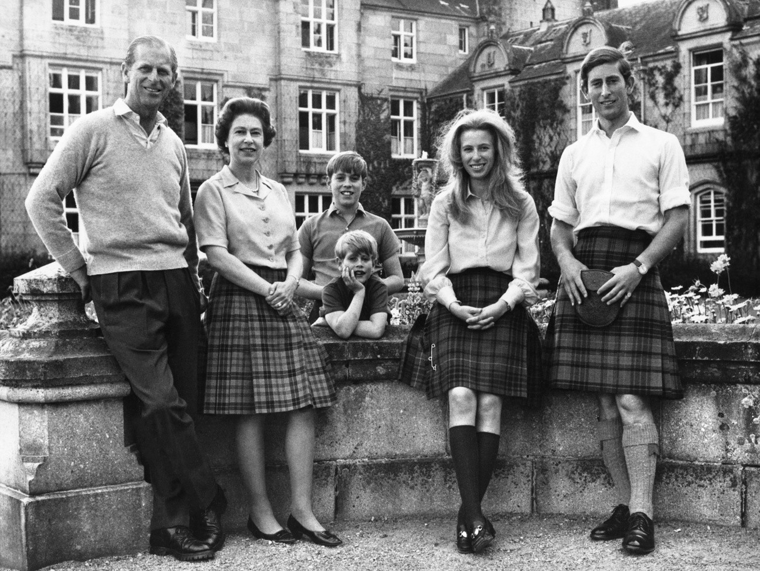 La famille royale au complet, en 1972.