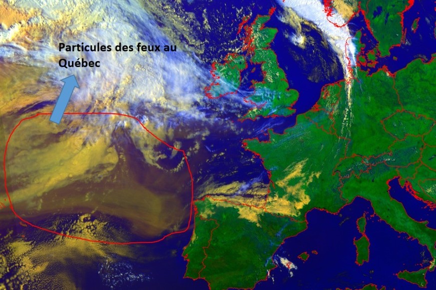 Météo: Les particules d&#039;incendies du Canada arrivent en Suisse