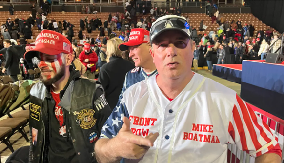 Mike Boatman d'Evansville, dans l'Indiana, a déjà participé à 89 meetings de Trump.