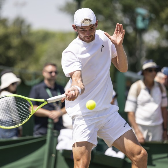Jérôme Kym a manqué une balle de match dans son 3e tour de qualifications à Londres
