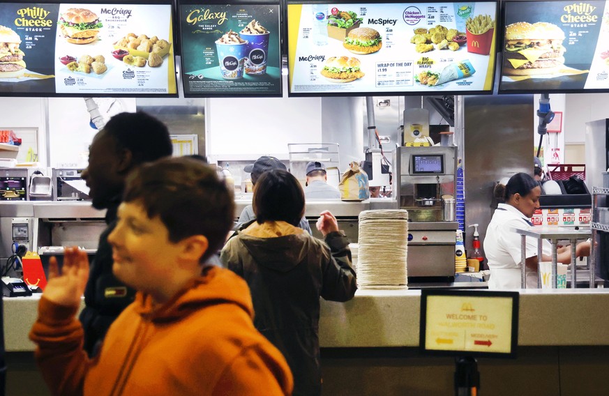 Un restaurant McDonald's à Londres.