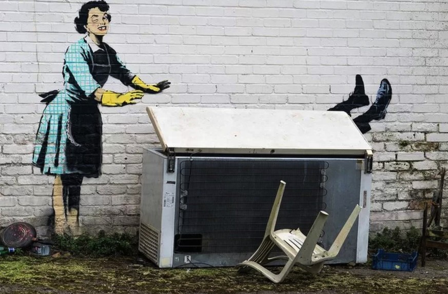 La dernière œuvre de Banksy a déjà été dénaturée
