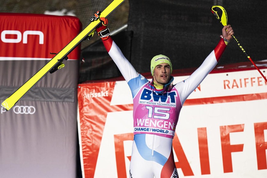 Le Valaisan, Daniel Yule, a pris la 2e place du slalom de Wengen, dimanche, remporté par le Norvégien, Lucas Braathen.