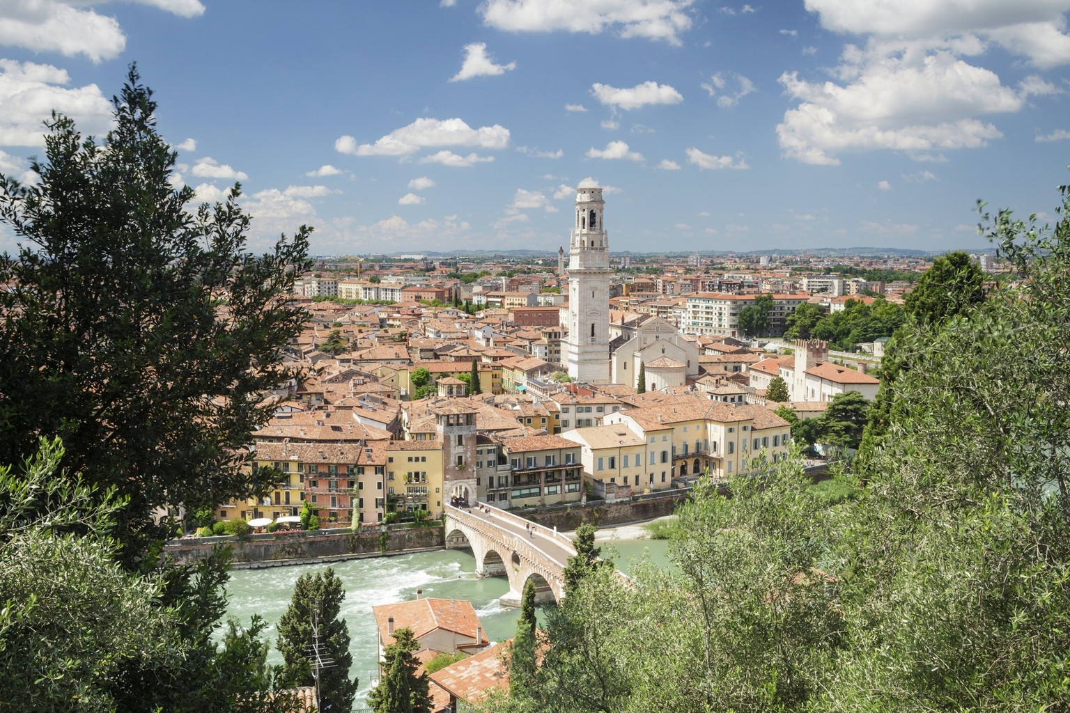 The river running through the city is the Adige. The city itself has been awarded World Heritage Site status by UNESCO because of its urban structure and architecture.