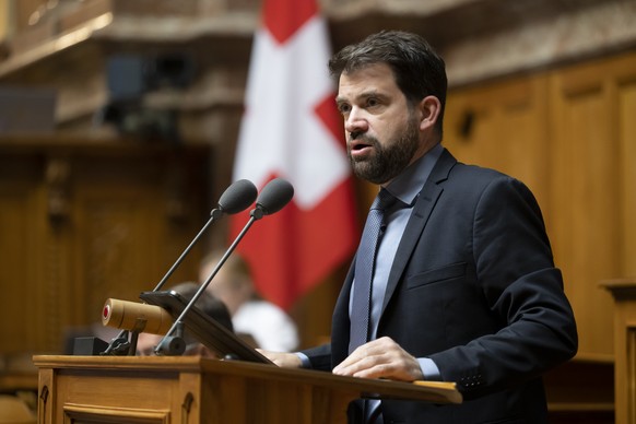 Damien Cottier, FDP-NE, spricht waehrend der Herbstsession der Eidgenoessischen Raete, am Freitag, 30. September 2022 im Nationalrat in Bern. (KEYSTONE/Anthony Anex)