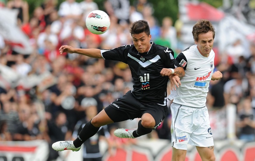 Charyl Chappuis (à gauche) a joué en prêt pour le FC Lugano.