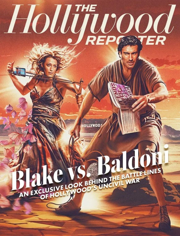 Blake Lively et Justin Baldoni en Une de The Hollywood Reporter