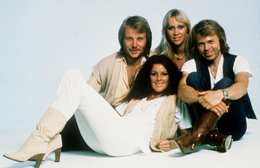 Unser Foto von 1979 zeigt die fruehere schwedische Musikgruppe &#039;Abba&#039;, von links Benny Anderson, Agnetha Faltskog, Frida Lyngstad und Bjorn Alvaeus. Agnetha Faltskog wird am Mittwoch, 6.Apri ...