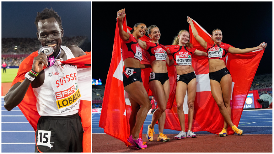 Dominic Lobalu et le relais 4x100 mètres féminin composé de Salomé Kora, Géraldine Di Tizio-Frey, Fabienne Hoenke et Léonie Pointet ont brillé samedi soir à Birmingham.