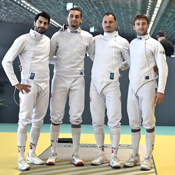 Alexis Bayard, Ian Hauri, Lucas Malcotti et Hadrien Favre ont connu l&#039;élimination en quarts de finale par équipe aux Européens à Gênes