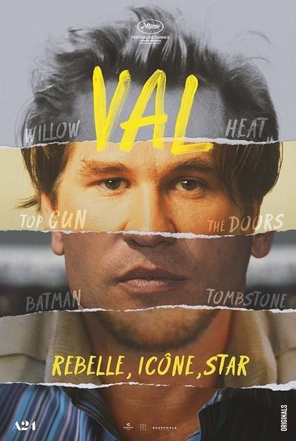 L&#039;affiche du documentaire &quot;Val&quot;, sorti en 2021.