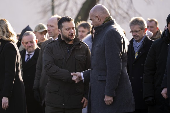 Berset et Zelensky, ce samedi.