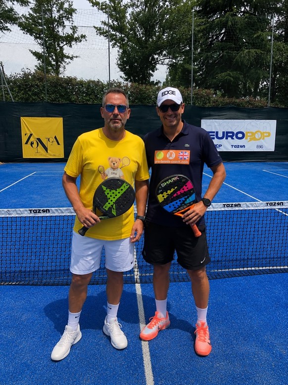 Fabien Lévi (à droite) et son ami Fabrizio Zonca.