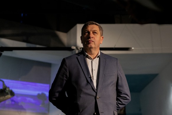 Yuriy Savchuk, directeur du Musée en Ukraine sur l&#039;Histoire de la Seconde Guerre mondiale, voit des similitudes avec le conflit actuel entre l&#039;Ukraine et la Russie. (Photo by Tetiana DZHAFAR ...