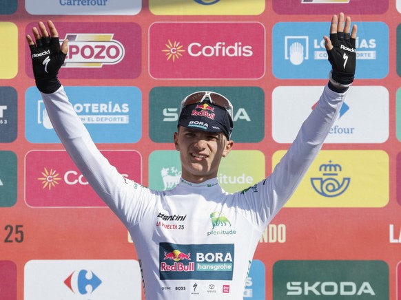 Giulio Pellizzari a signé sa plus belle victoire lors de la 17e étape de la Vuelta