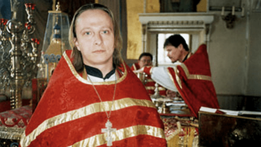 Ivan Okhlobystine, lorsqu'il était encore prêtre orthodoxe, à Moscou.