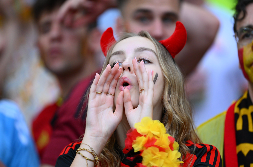 Ukraine v Belgium Group E - UEFA EURO, EM, Europameisterschaft,Fussball 2024 STUTTGART, GERMANY - JUNE 26 : Supporters and fans during the UEFA EURO 2024 European Football Championship tournament grou ...