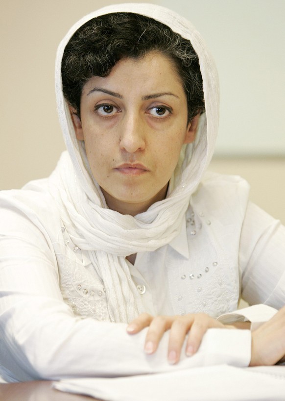 Narges Mohammadi à l’ONU, en 2008.