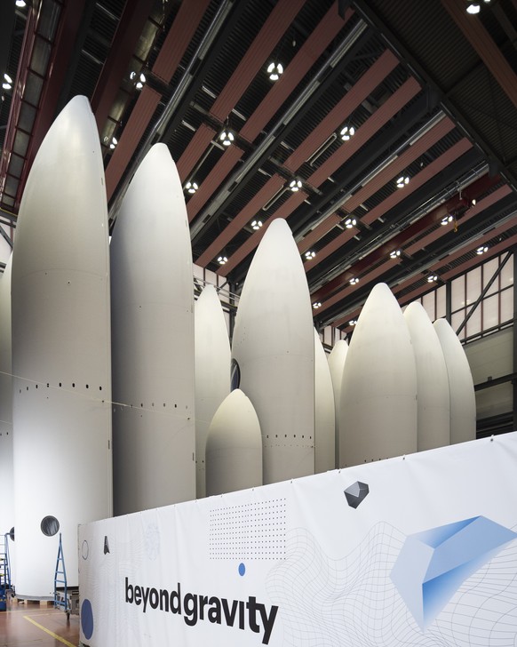 ZUM HEUTIGEN TEXT DER WISSENSCHAFTS-REDAKTION VON KEYSTONE-SDA UEBER DEN BAU DER SPITZEN DER ARIANE-6 RAKETE STELLEN WIR IHNEN FOLGENDE BILDER ZUR VERFUEGUNG. WEITERE BILDER FINDEN SIE AUF visual.keys ...