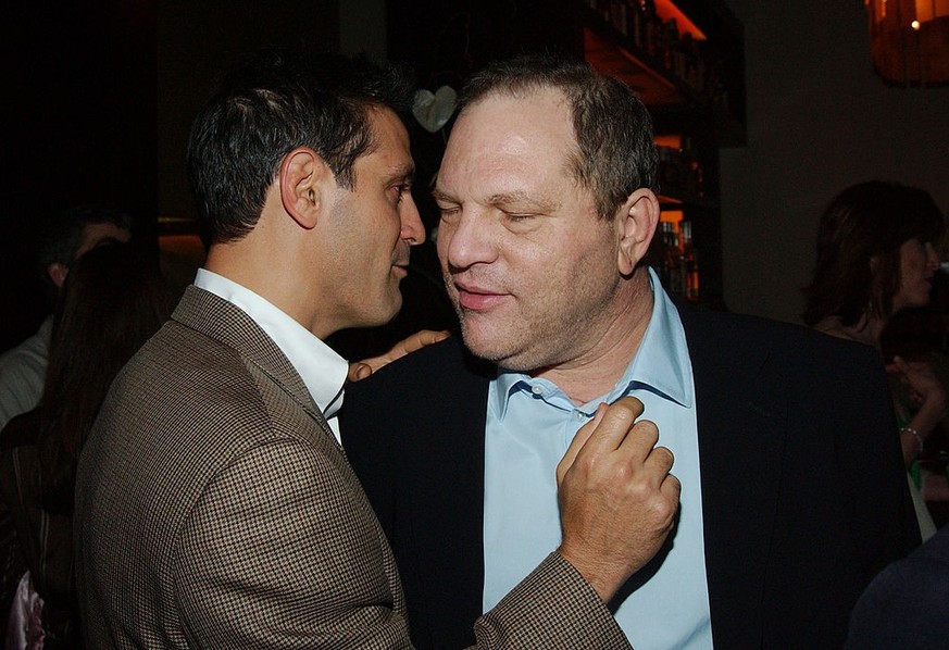 Endeavor's Ari Emanuel and Miramax's Harvey Weinstein *Exclusive* ***Exclusive*** (Photo by Jon Kopaloff/FilmMagic)