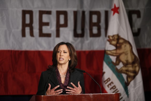 FILE - California Attorney General Kamala Harris gives her first news conference in Los Angeles, Nov. 30, 2010. She&amp;#039;s already broken barriers, and now Vice President Harris could soon become  ...