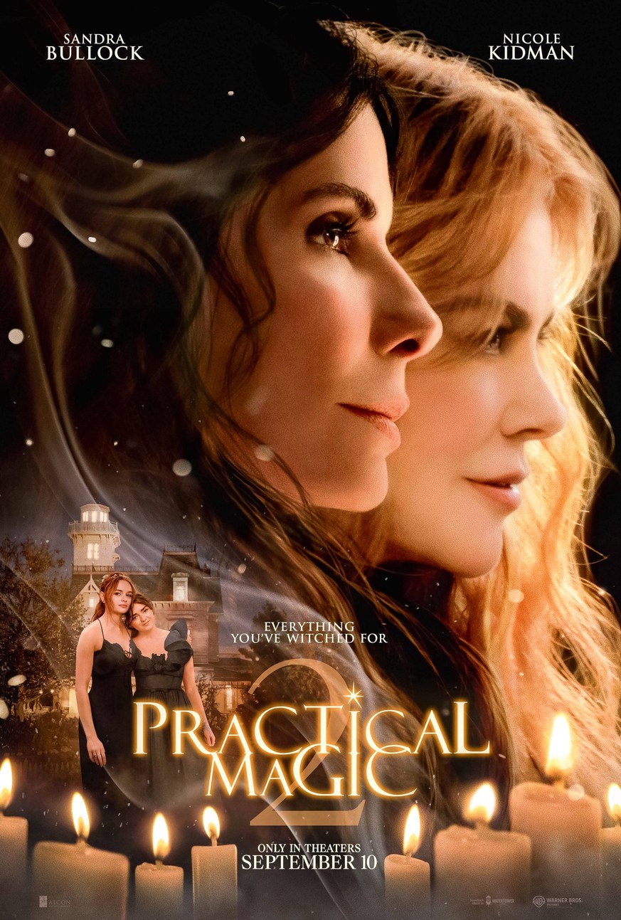 Nicole Kidman και Sandra Bullock ΗΠΑ. Η Nicole Kidman και η Sandra Bullock σε μια σκηνή από τη νέα ταινία των C20th Century Studios: Practical Magic 2 2026. Υπόθεση: Μια οικογένεια μαγισσών πολλών γενεών, καταραμένες ...